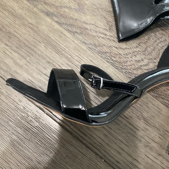 NWT BURJU Amante Thick Ankle Strap Heeled Sandals | Black | size 11 - Picture 5 of 9